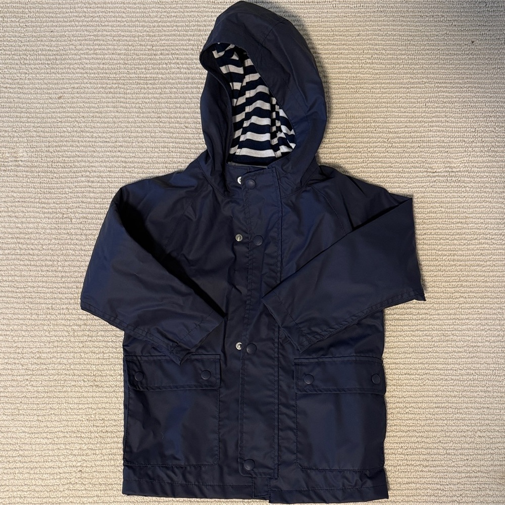 Gap Kids Navy Raincoat w/lining - 4T